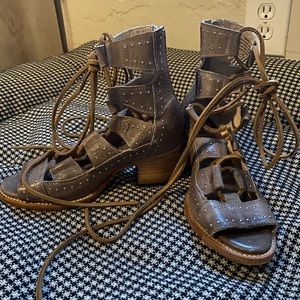 Free Bird HAZEL leather lace up sandal boots size7